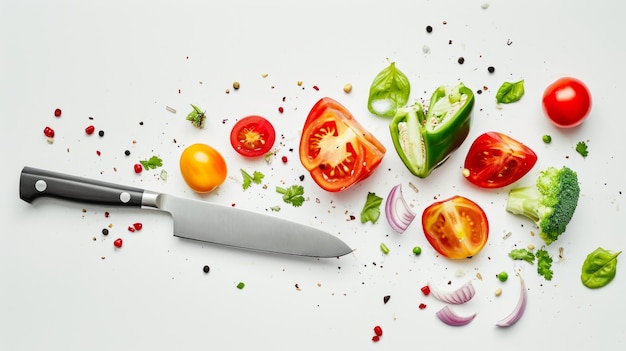 warzywa na desce do krojenia